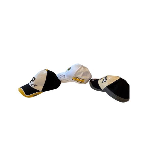 Pittsburg Steelers & Pirates Autographed Hat Lot of 3 Bud Dupree & Chris Hoke - Picture 10 of 16